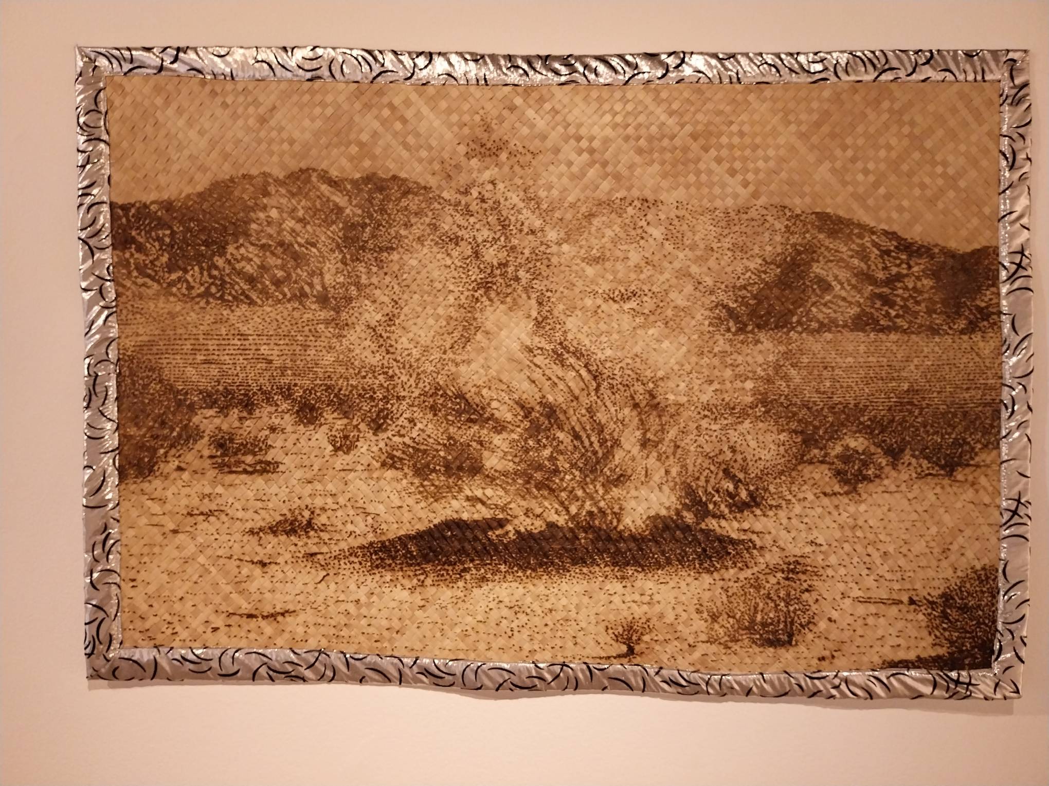 For environmental art, Isola Tong's "Burning Bush, Mojave Desert."