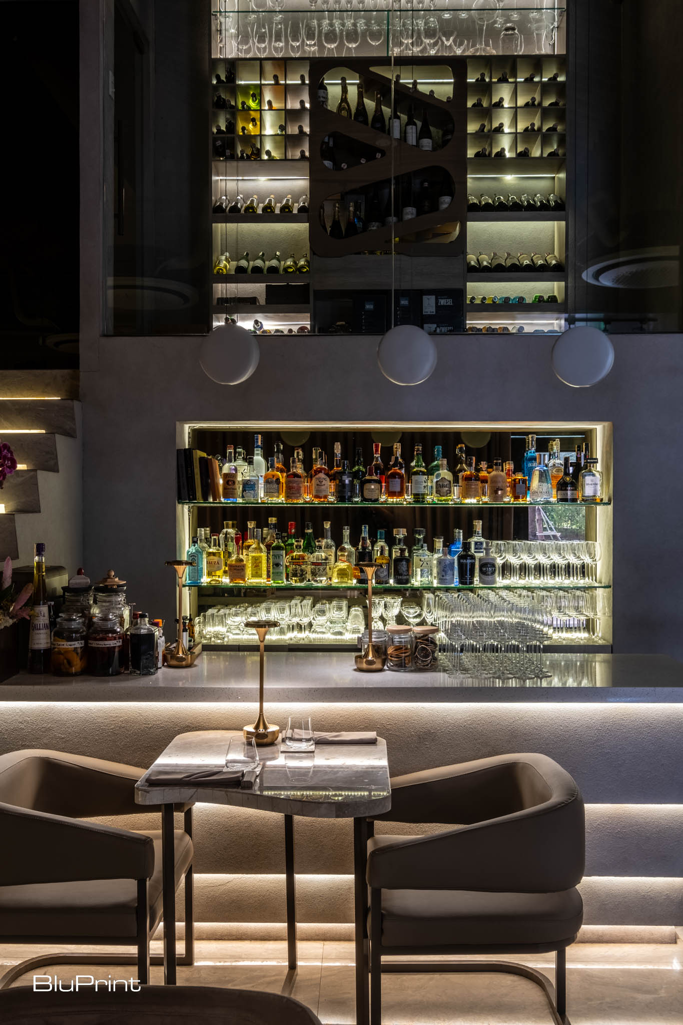 Bar area at Taupe.