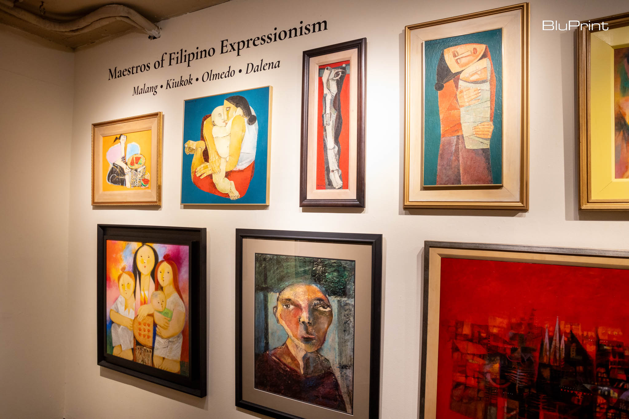 Some of the paintings by Filipino Expressionists at the Asian Cultural Council auction at León Gallery.