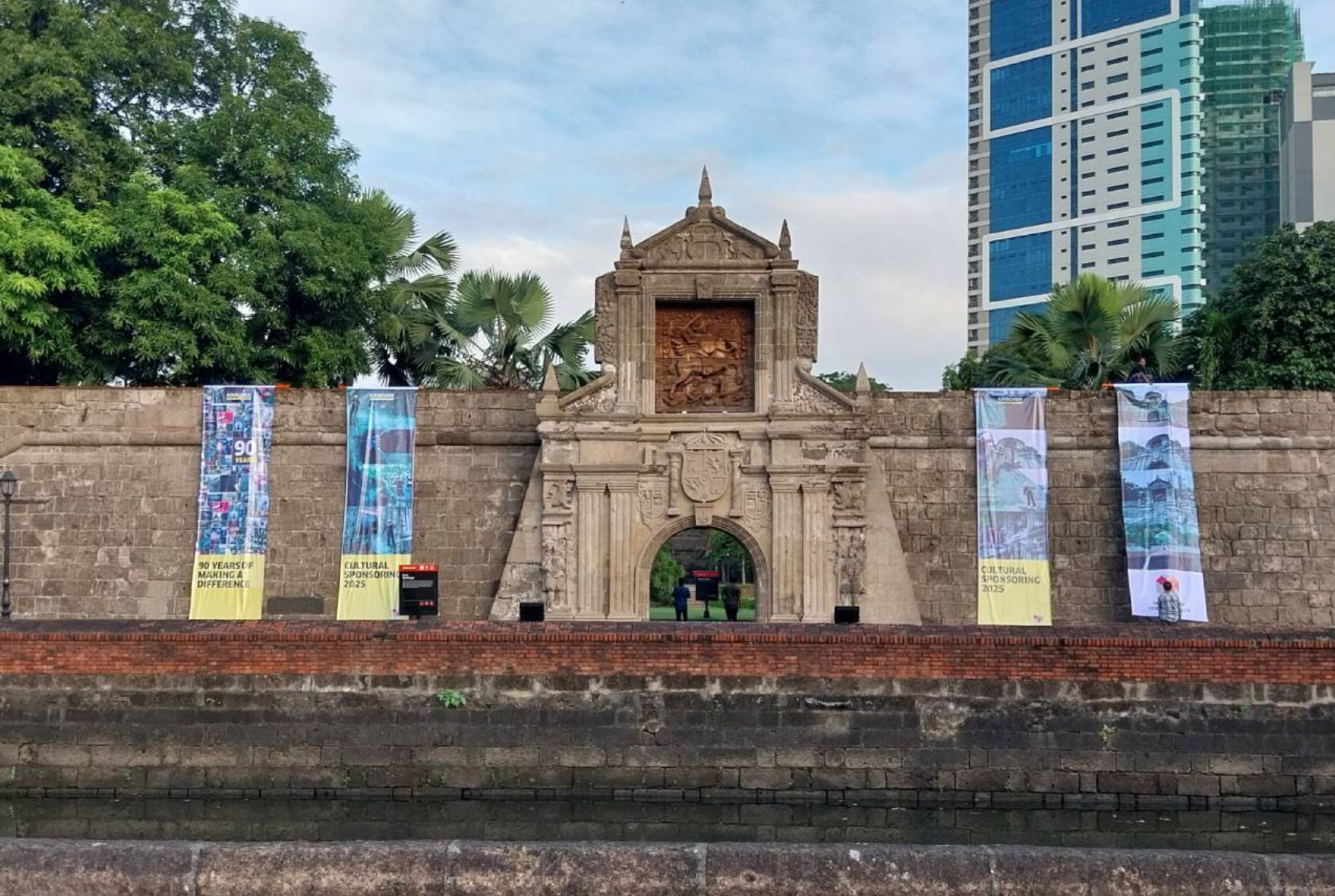 Fort Santiago, newly-cleaned with Kärcher products and personnel.