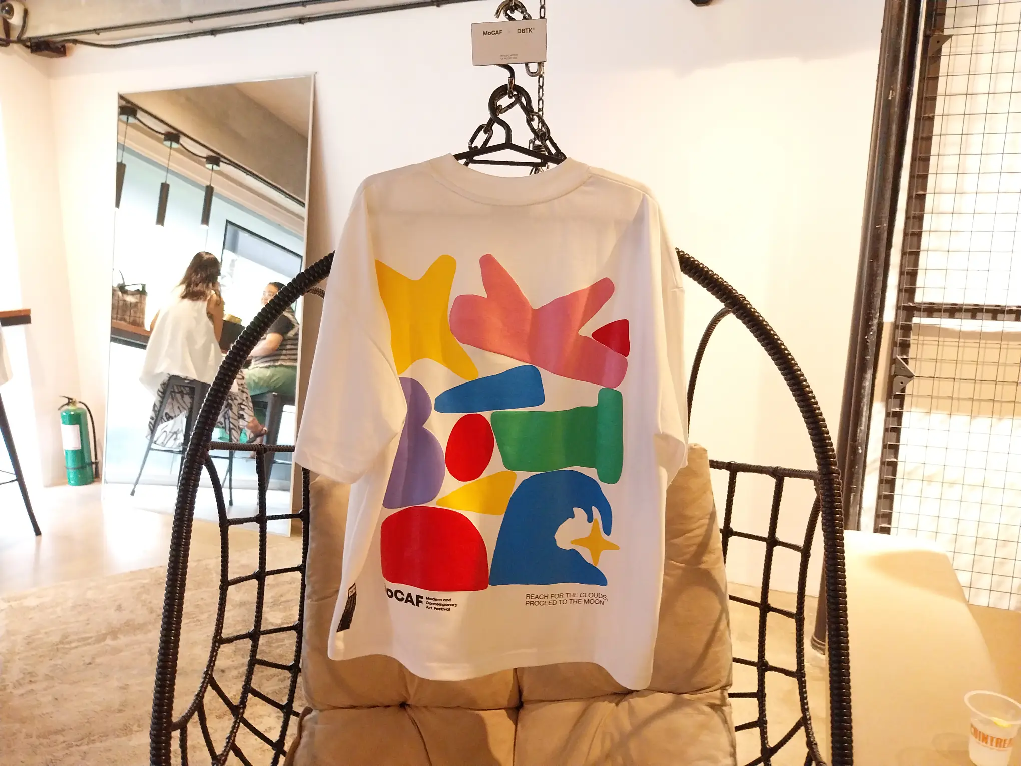 One of the t-shirt merchandise made by DBTK for MoCAF 2025.