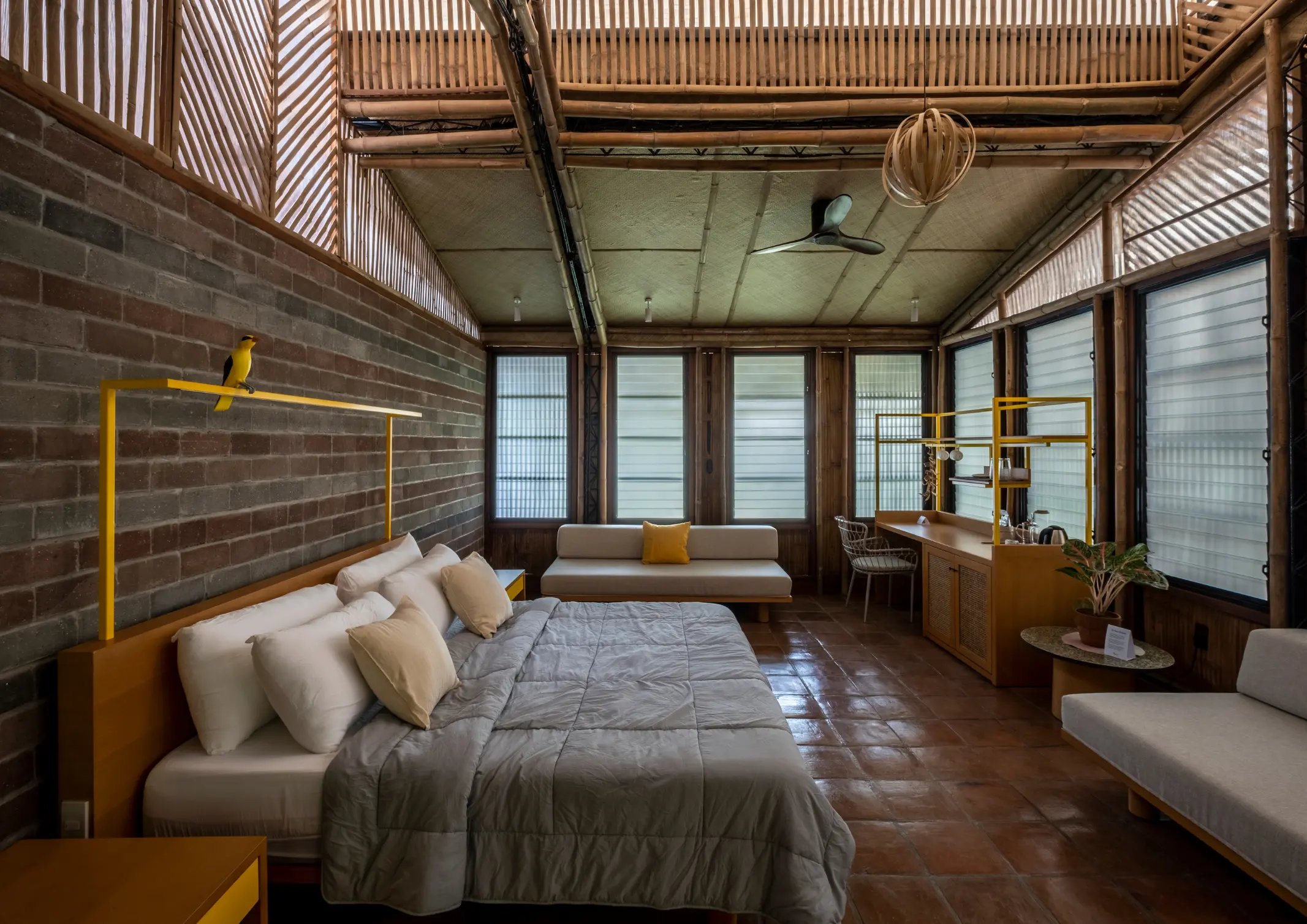 A Kilyawan Resort cabin room. 