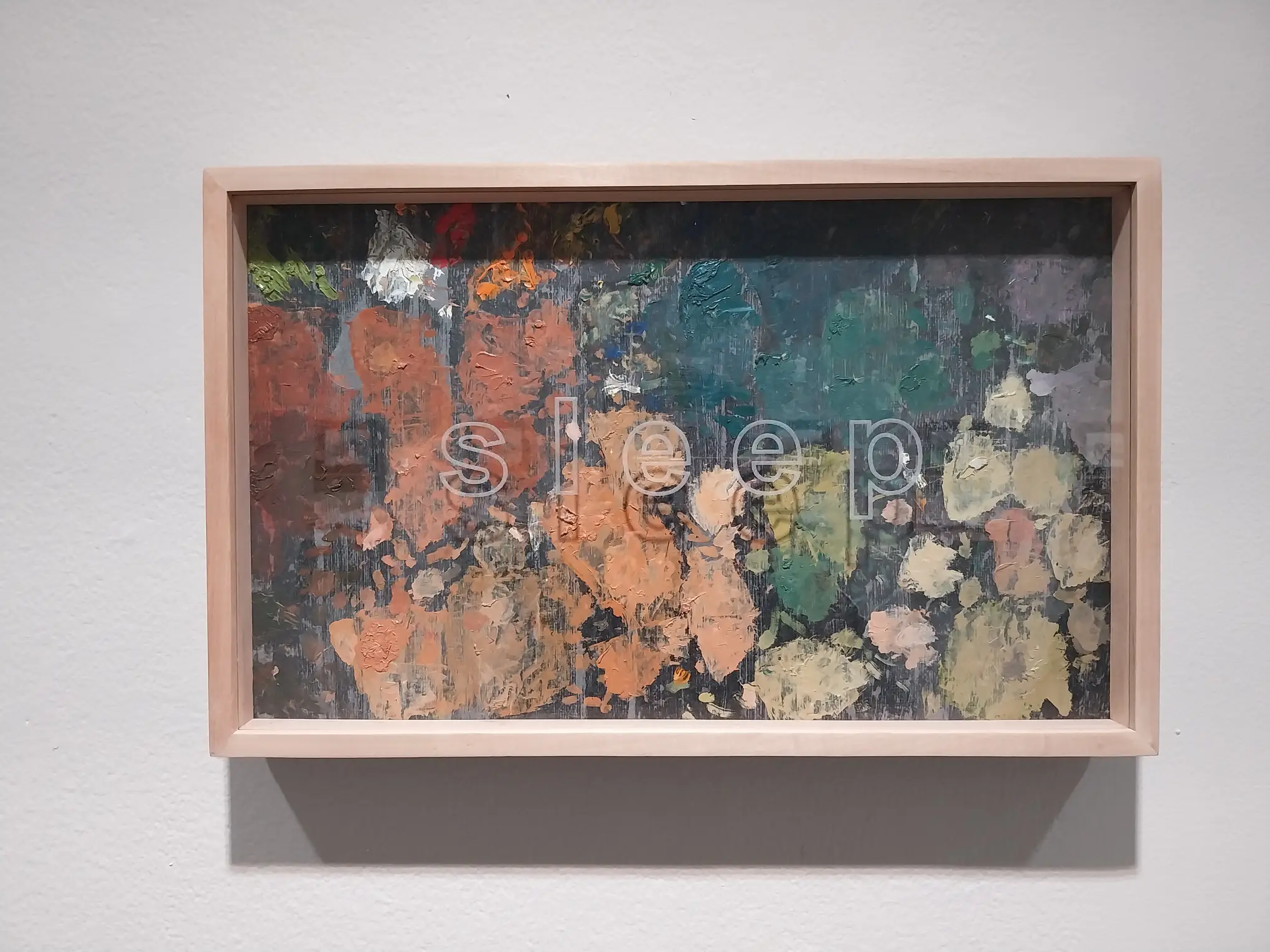 Abstract painting by Lee Paje for "eatsleepdreamwork."