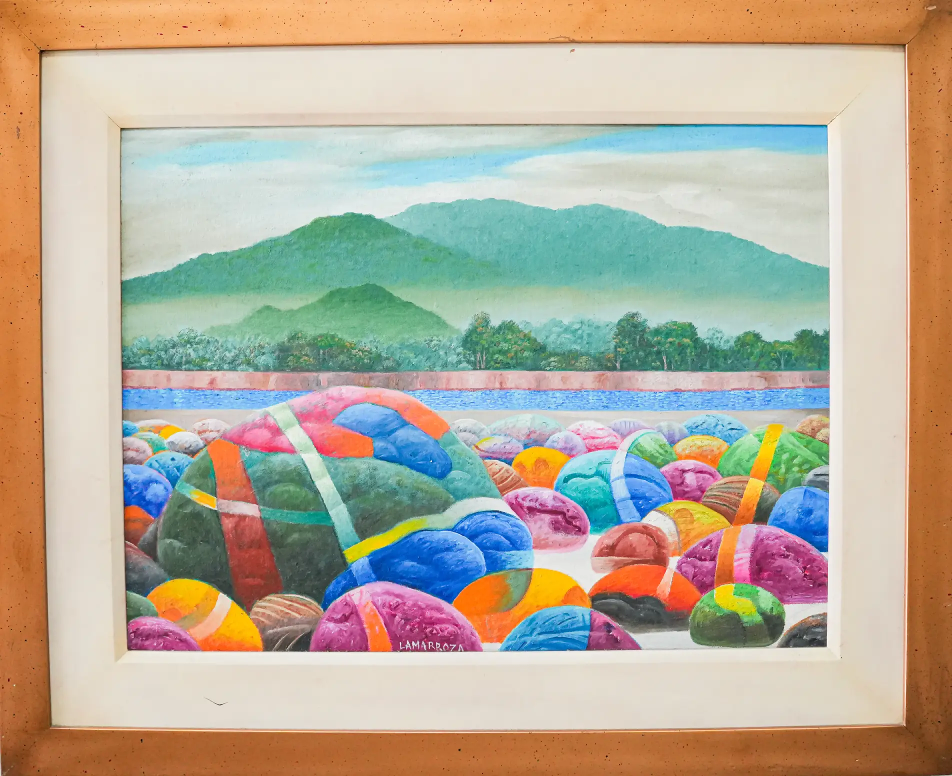 "Untitled" by Prudencio “Amor” Lamarroza. The curator added this under the Artistang Tomasino Collection at the exhibit.