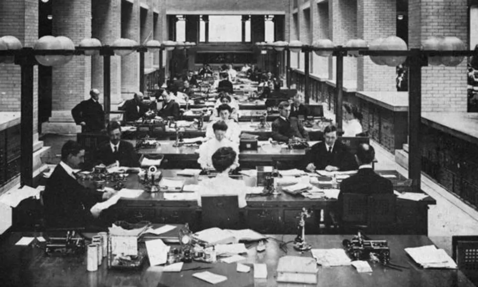 An early 20th-century office
