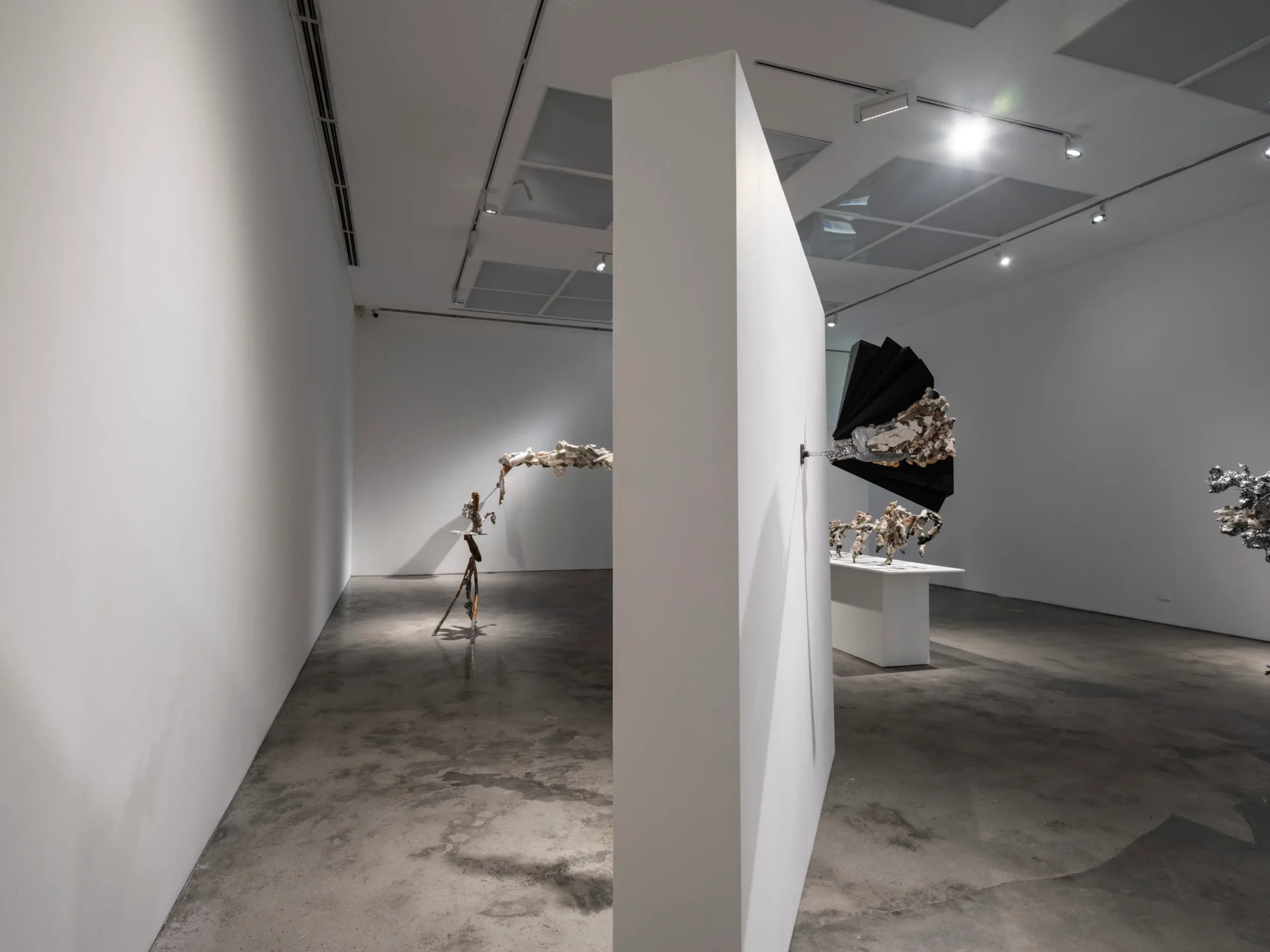 A photo of Silverlens, one of the art galleries interviewed, with a recent exhibition. Photo by Ed Simon.