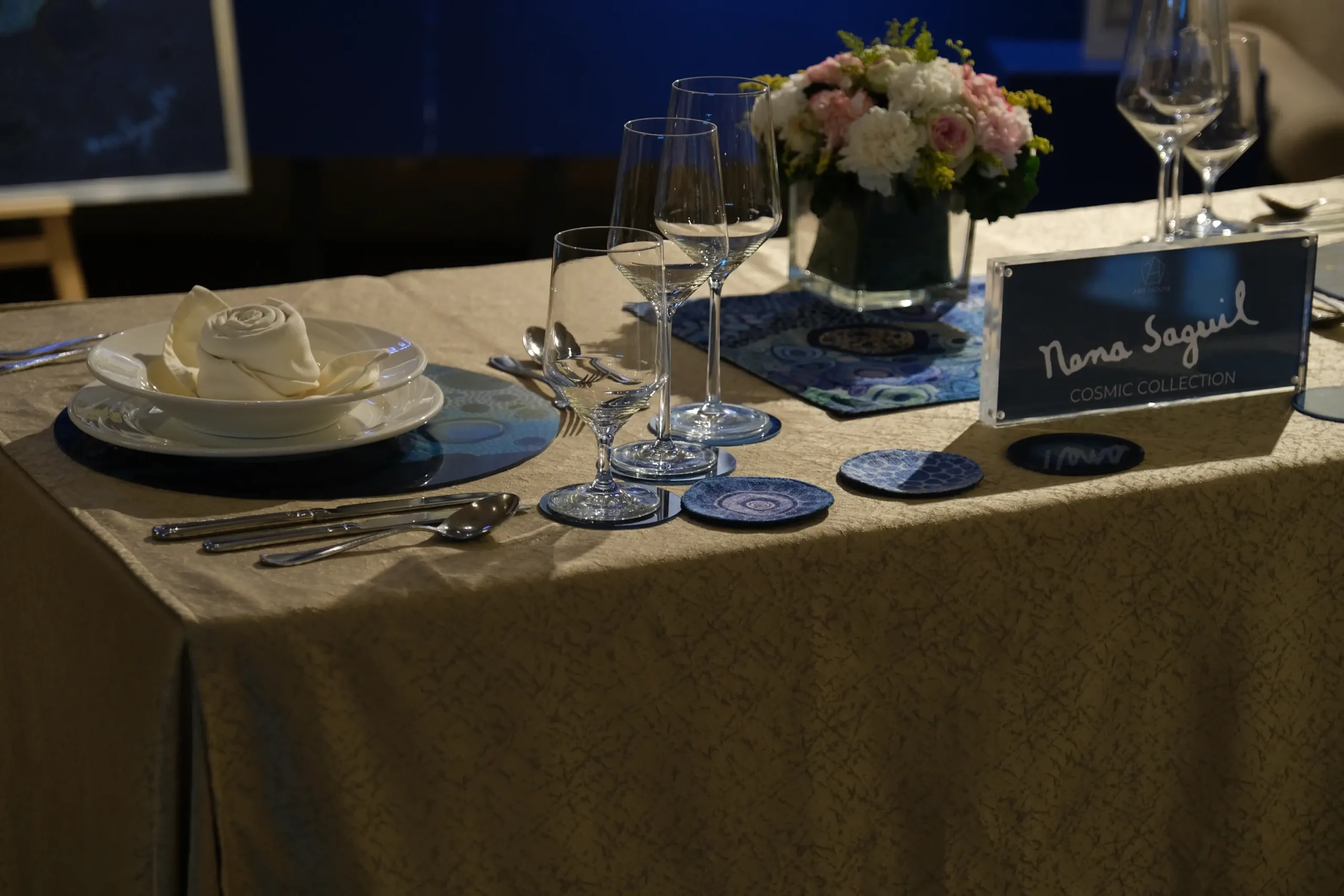 Some samples of the Nena Saguil merchandise made by the Art House.