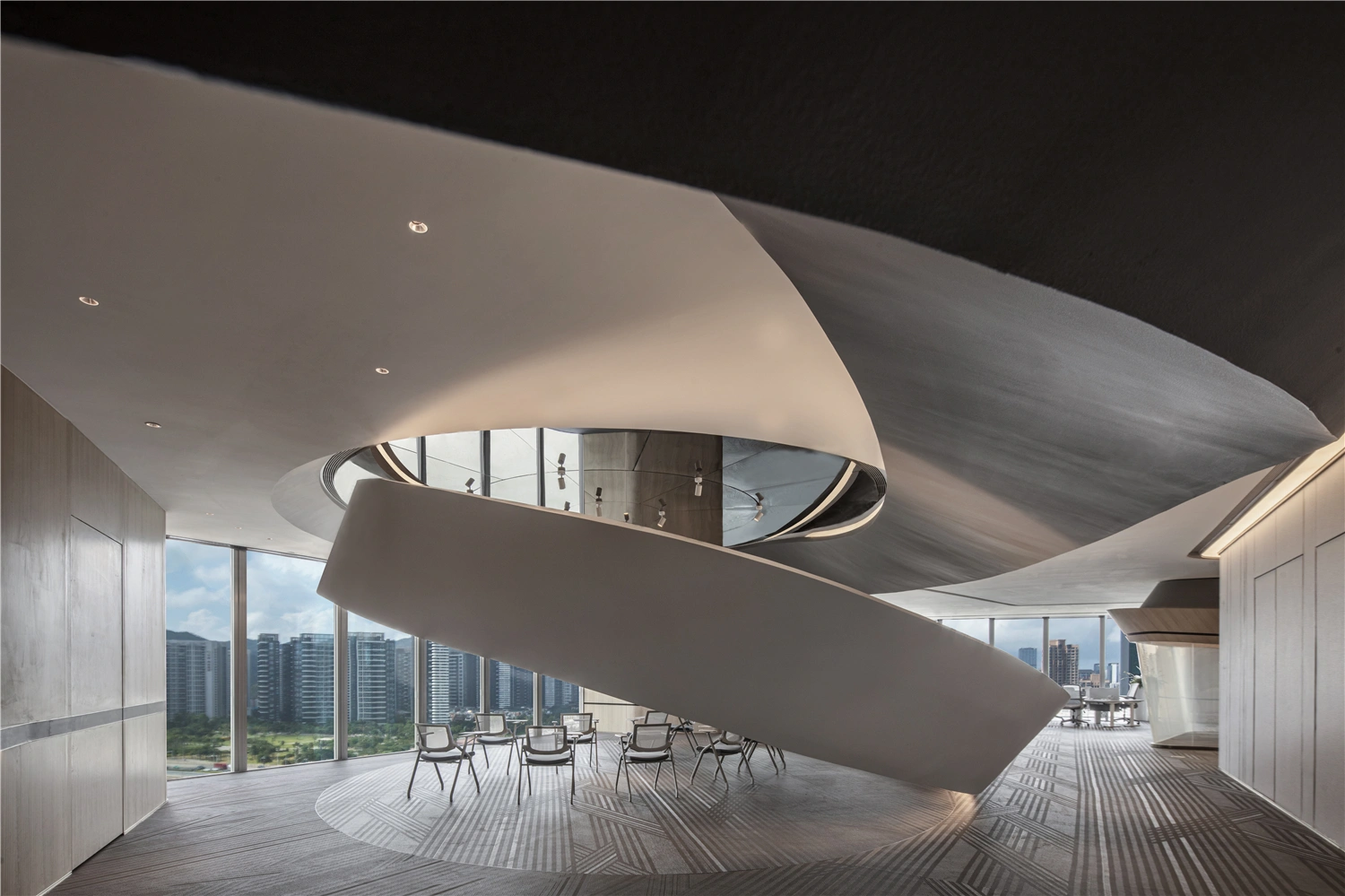 Stream Office: Fluid Biomorphic Design in Zhuhai.